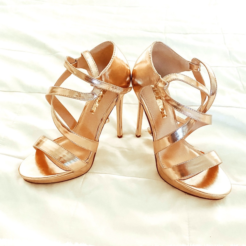 Rose gold heels